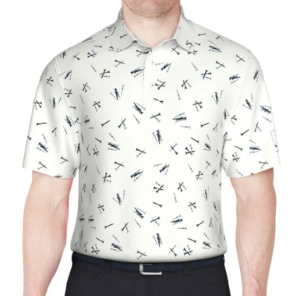 PGA Tour Other - PGA TOUR Mens Tossed Tees Print Golf Polo